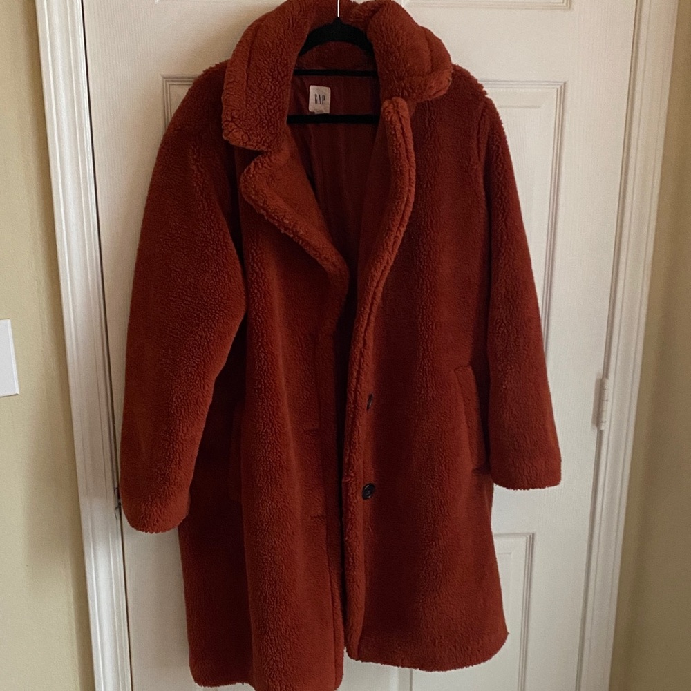 GAP Warm Rust Teddy Jacket  - Spice XXL
